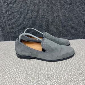 Duke + Dexter Suede Loafers Grey Slip On Casual Dress Shoes Mens 9 UK / US 10